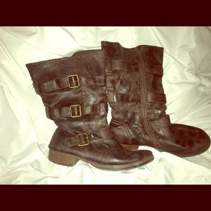 ✨MOTO-INSPIRED BUCKLED BOOTS, RUFF HEWN✨